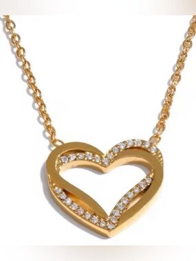 Gold Heart Pendant Necklace Stainless Steel 

Stainless Steel